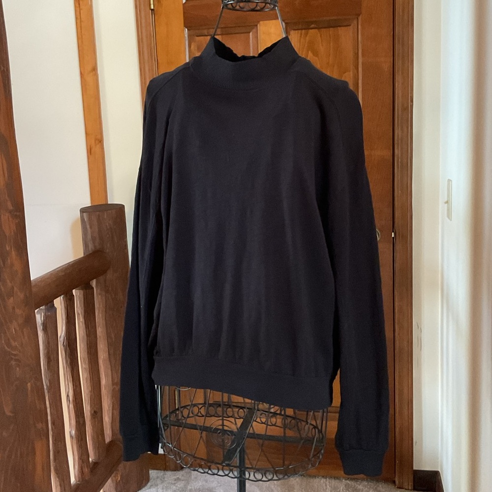 bobi Los Angeles Black cotton Sweater, small